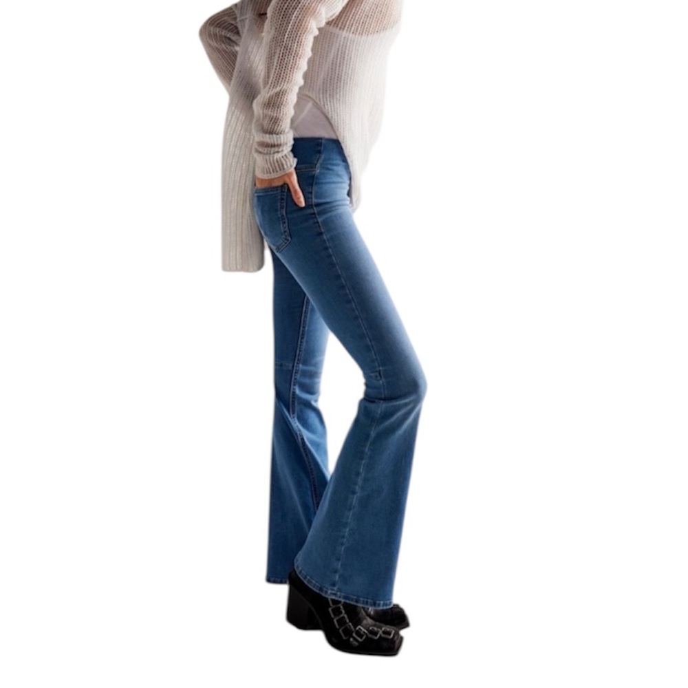 Free People Penny pull on flared jeans Size 28